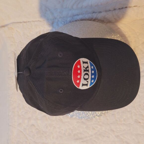 Marvel Dad Cap President Loki Adjustable Strapback Embroidered Patch OSFM New - Picture 7 of 12